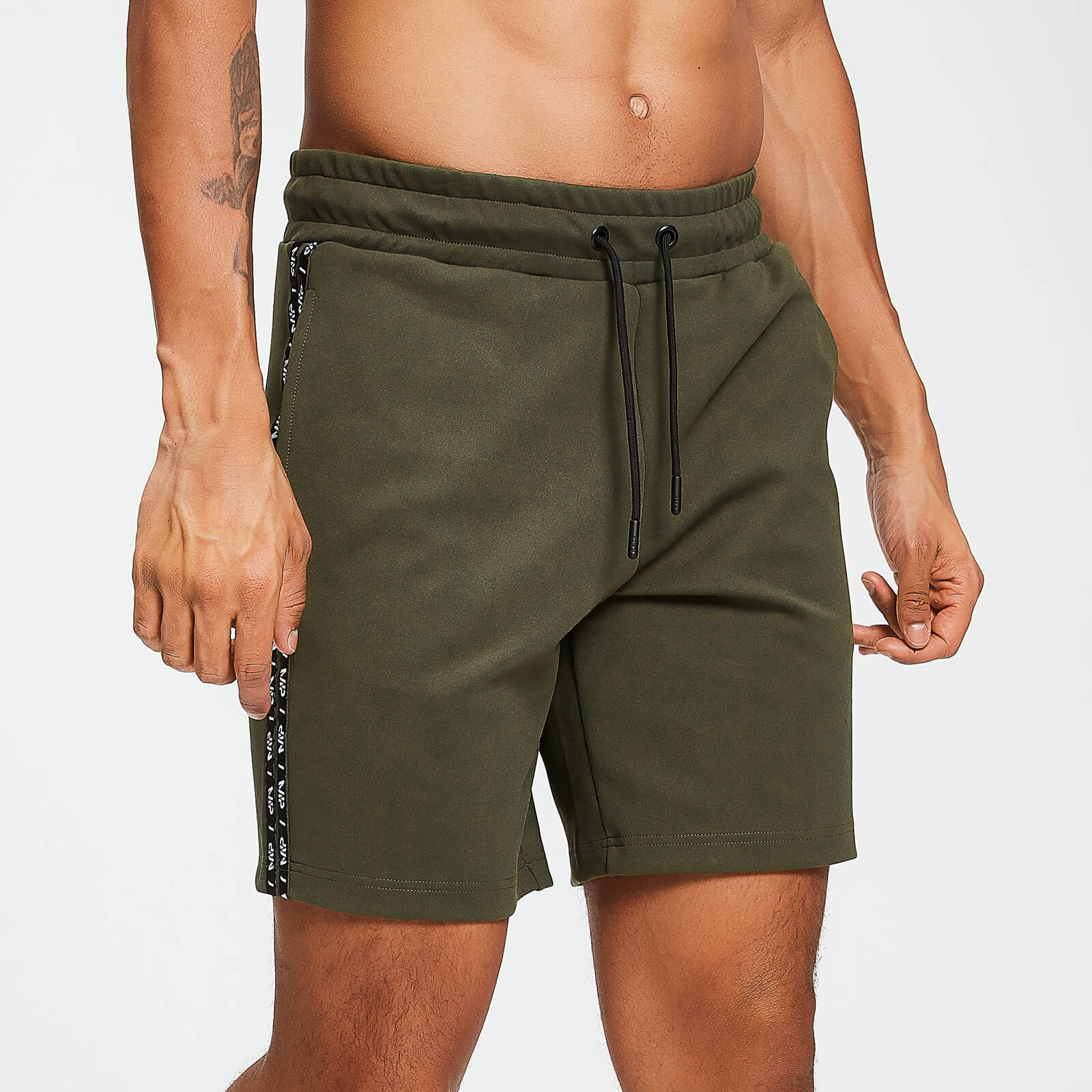 Myprotein Double Tape Tricot Shorts - Legergroen - S