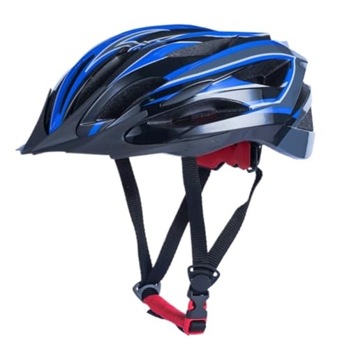 ZQJYMXM Allround Fietshelm Fietsveiligheidshelmen For Dames En Heren, Mountainbikehelmen, Racefietshelmen Fietshelm (Color : Blue, Size : A)