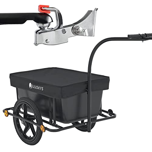 Juskys Fietskar / Transportkar van 90 liter