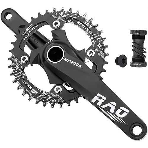 GHFQJUDN Crankstellen Hollow Geïntegreerde Crankstel 104/64BCD 170mm Crank Arm Set 32/34/36/38T Enkele Kettingblad Mountainbike Crankstel Met BB