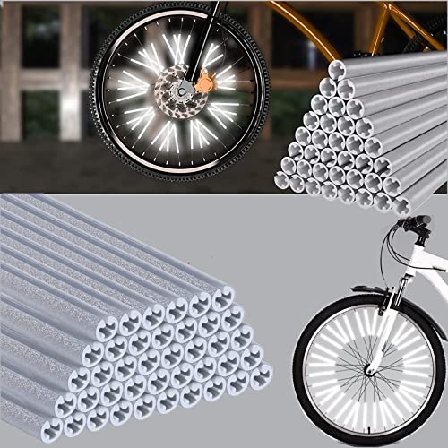 Eowppue Spaakreflectoren Fiets 72 stuks Reflectoren Fiets 360° Zichtbaarheid Gemakkelijke Montage Fietsreflectoren Spaakreflectoren Fiets Kinderen Fietsreflectoren voor Spaken