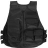 MUNEFE Tactisch Vest, Nylon Gevechtsvest, Verstelbaar Veiligheidstraining Beschermend Vest Voor Gevechtstraining(Zwart S)