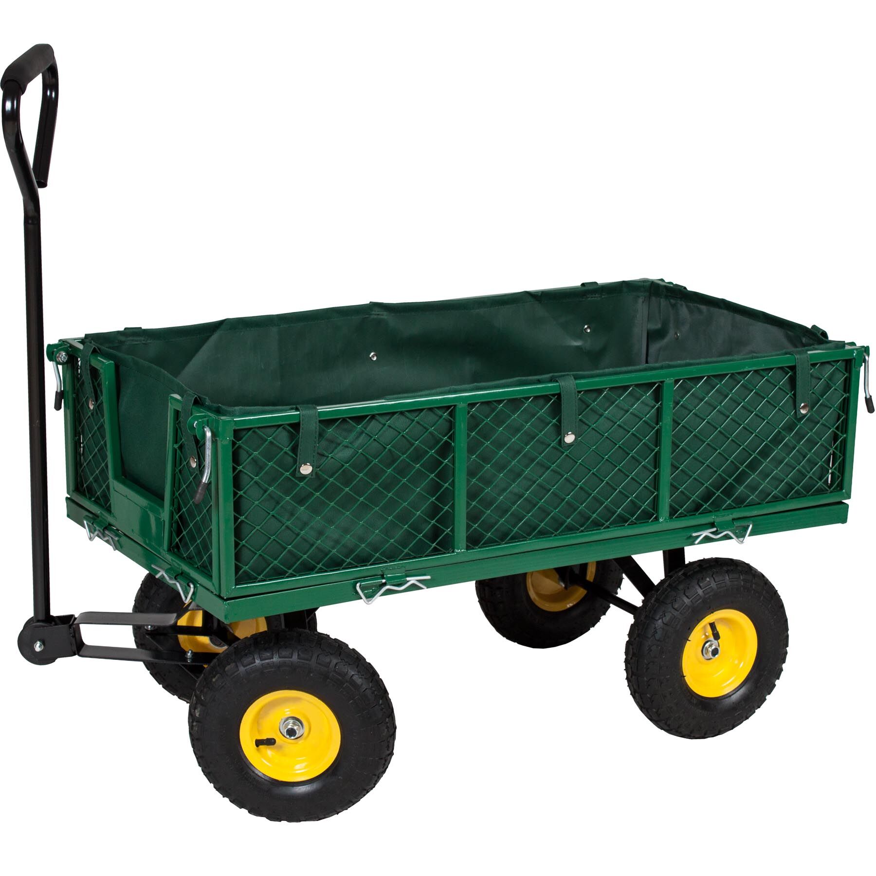 tectake Bolderwagen Transportkar max. 350kg - groen