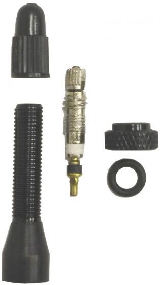 M-Wave M Wave tubeless ventiel met bovenmoer 47 mm FV zwart 2 stuks