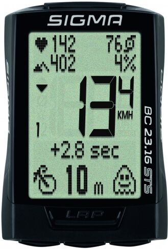 Sigma fietscomputer BC 23.16 STS zwart