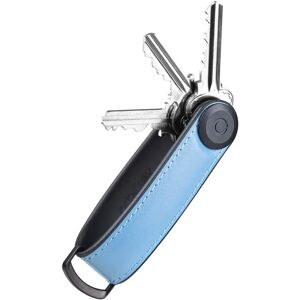 Orbitkey Key Hybrid Leather Key Organiser, Lake Blue