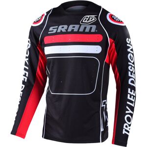 Troy Lee Designs Sprint Drop In SRAM Sykkel Jersey XL Svart Hvit Rød