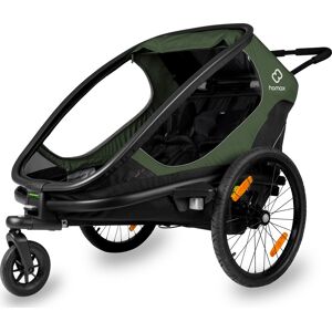 Hamax Outback (+ Bicycle Arm & Stroller Wheel) Green/black OneSize, Green/Black