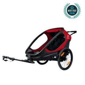 Hamax Outback double, sykkelvogn RED/BLACK