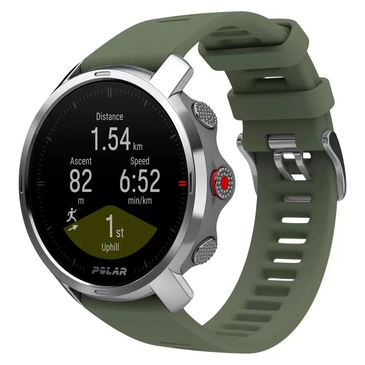 Polar GRIT X Fitness Smartwatch med GPS, Barometer og Pulsmåler S / M - Grønn