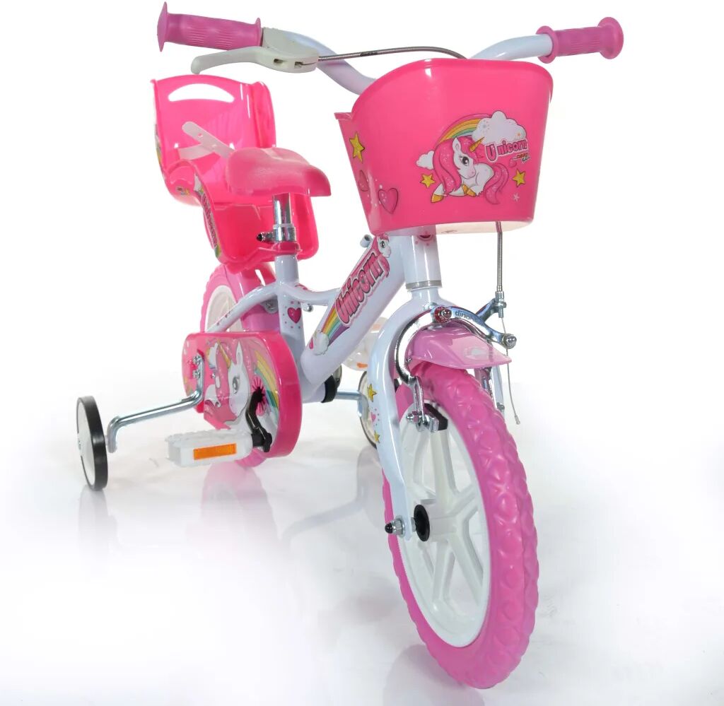 Dino Bikes Barnesykkel Unicorn rosa 12"