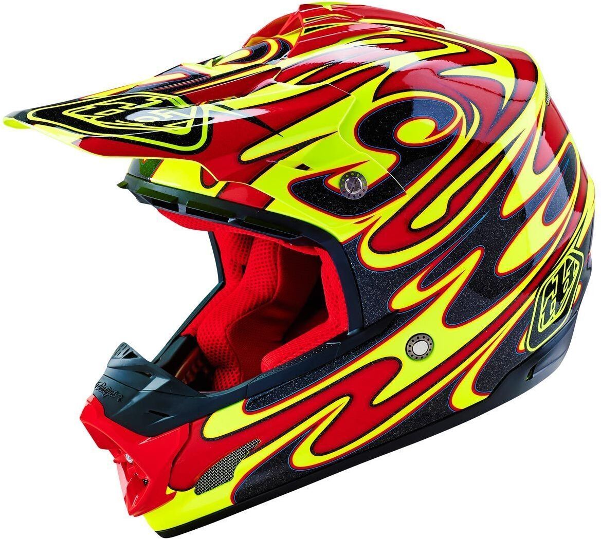 Troy Lee Designs SE3 Reflection Motocross Helmet Motocross Hjelm S Gul