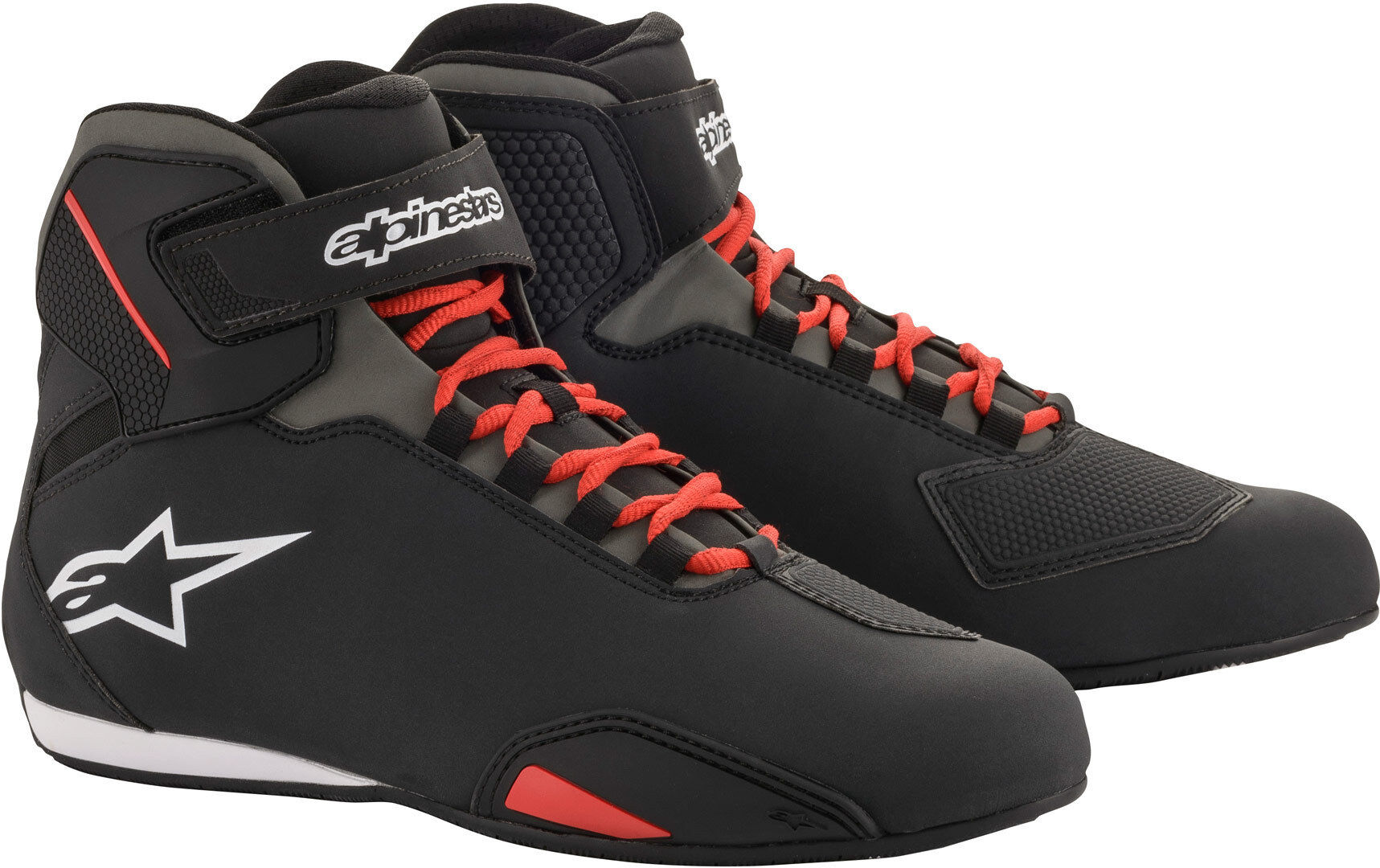 Alpinestars Sektor Motorcycle Shoes Motorsykkel Sko 40 41 Svart Rød