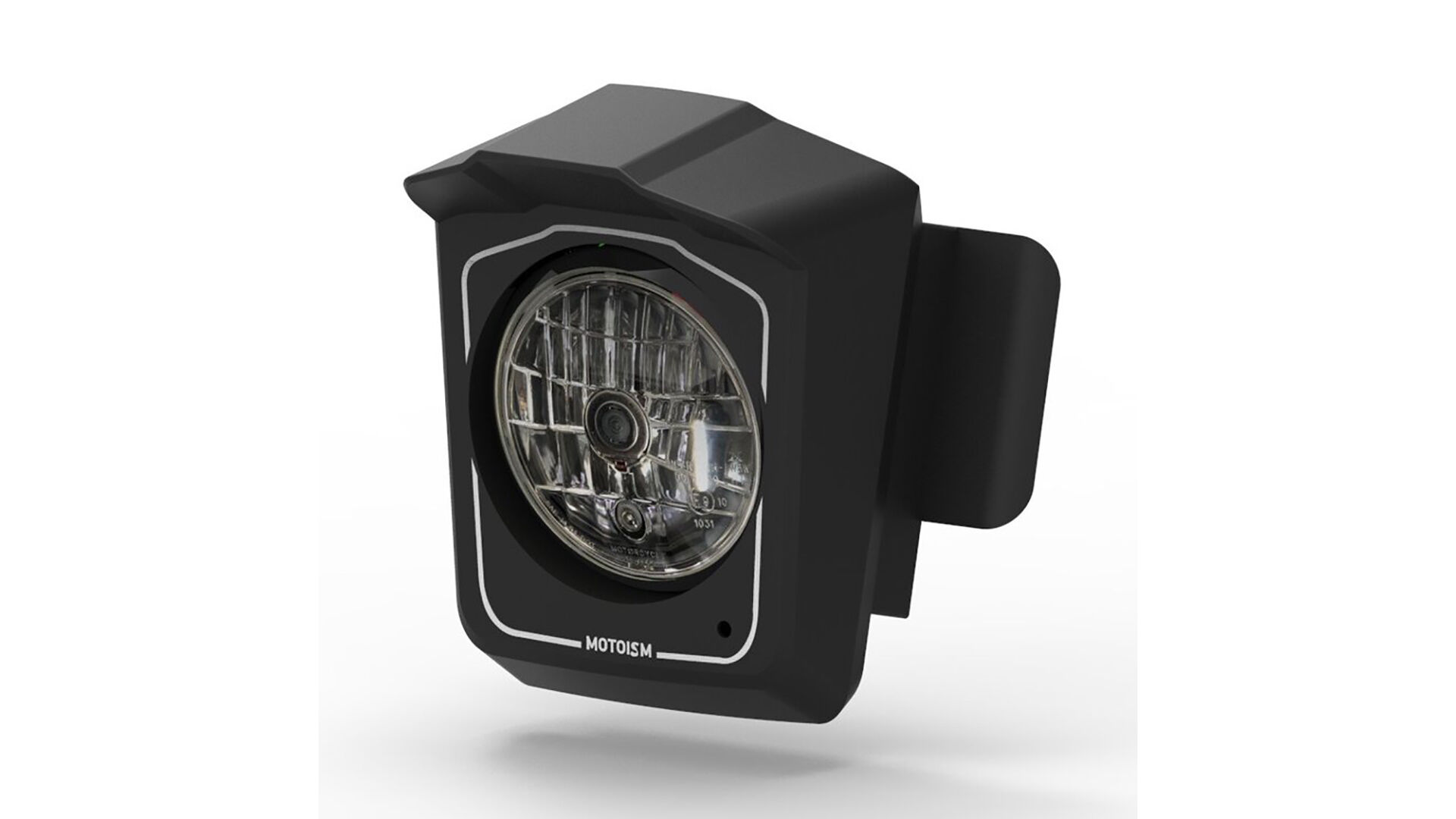 MOTOISM Frontlys CONTROLPIT TO LED-indikatorlamper + mo. Lås + motoskop mini  Svart