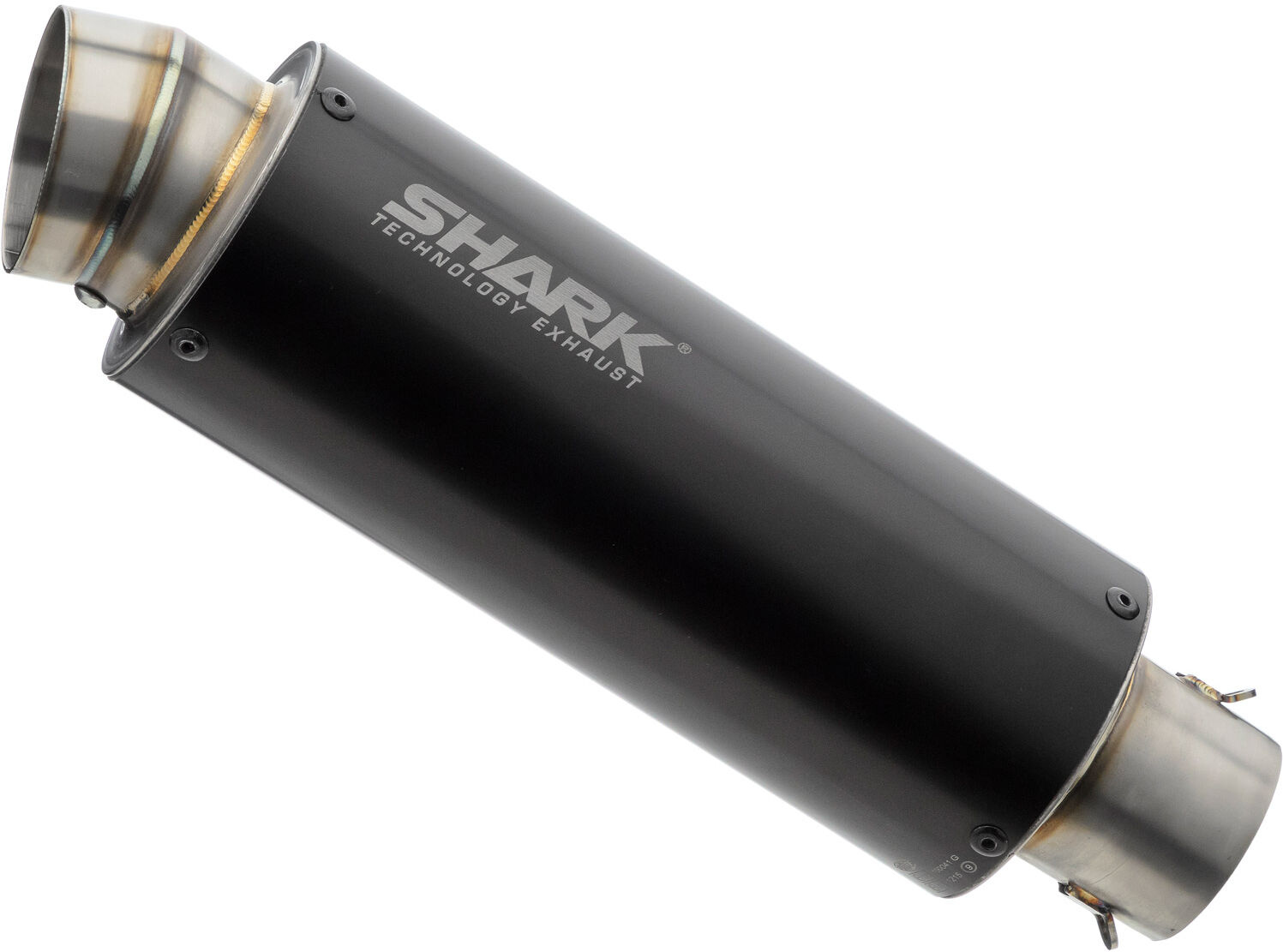 SHARK EXHAUST HAI EKSOS SRC 4 eloxed aluminium svart  Svart