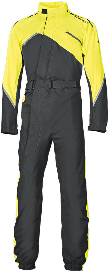 Held Monsun 2 One Piece Motorcycle Rain Suit ett stykke motorsykkel regn dress 2XL Svart Gul