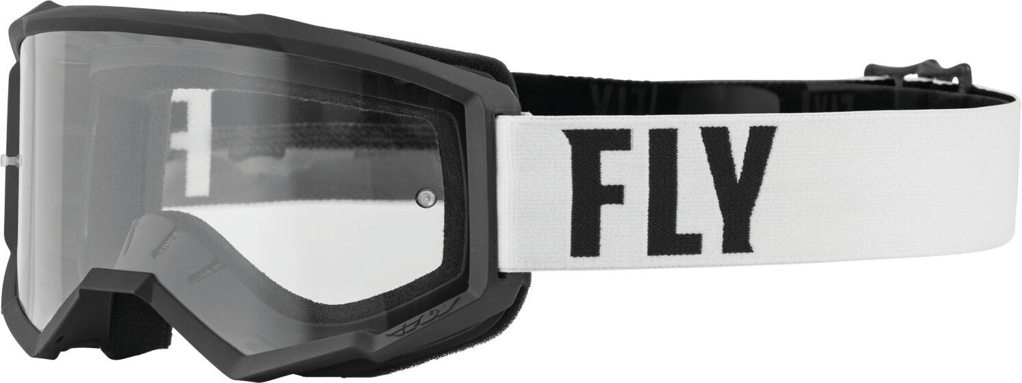 Fly Racing Focus Motocross briller  Svart Hvit