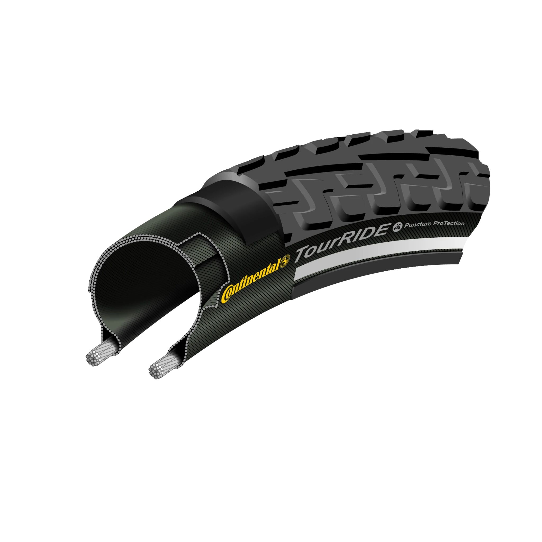 Continental Ride Tour 700x42, sykkeldekk STD Black