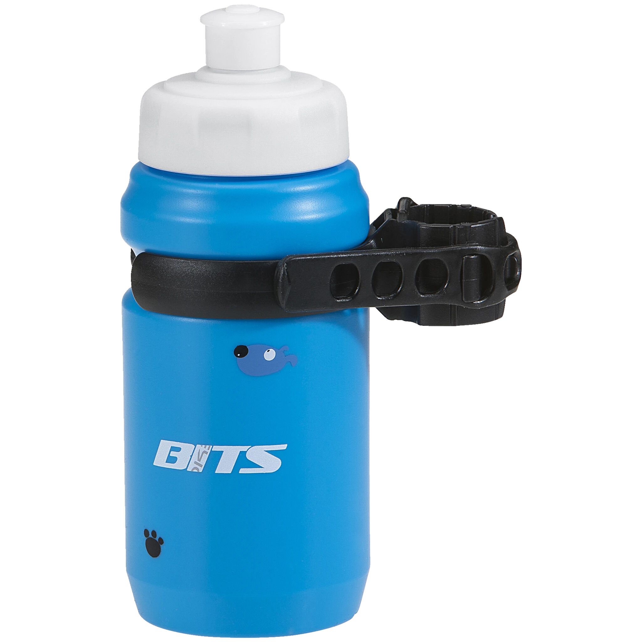 BITS Bottle jr with clips, sykkelflaske med holder STD blue