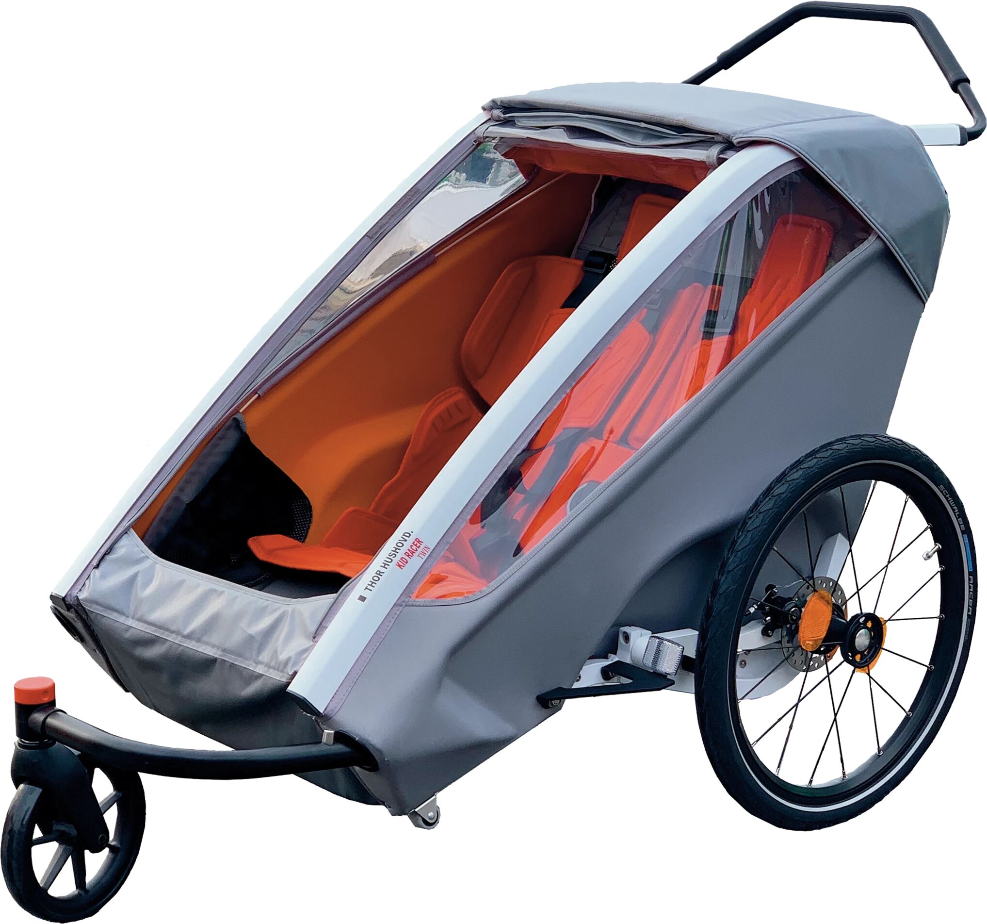 Thor Kid Racer Twin, sykkelvogn OS Grey