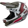 Troy Lee Designs D4 Composite Mips Ever Kask Zjazdowybiały Czerwony Brązowy