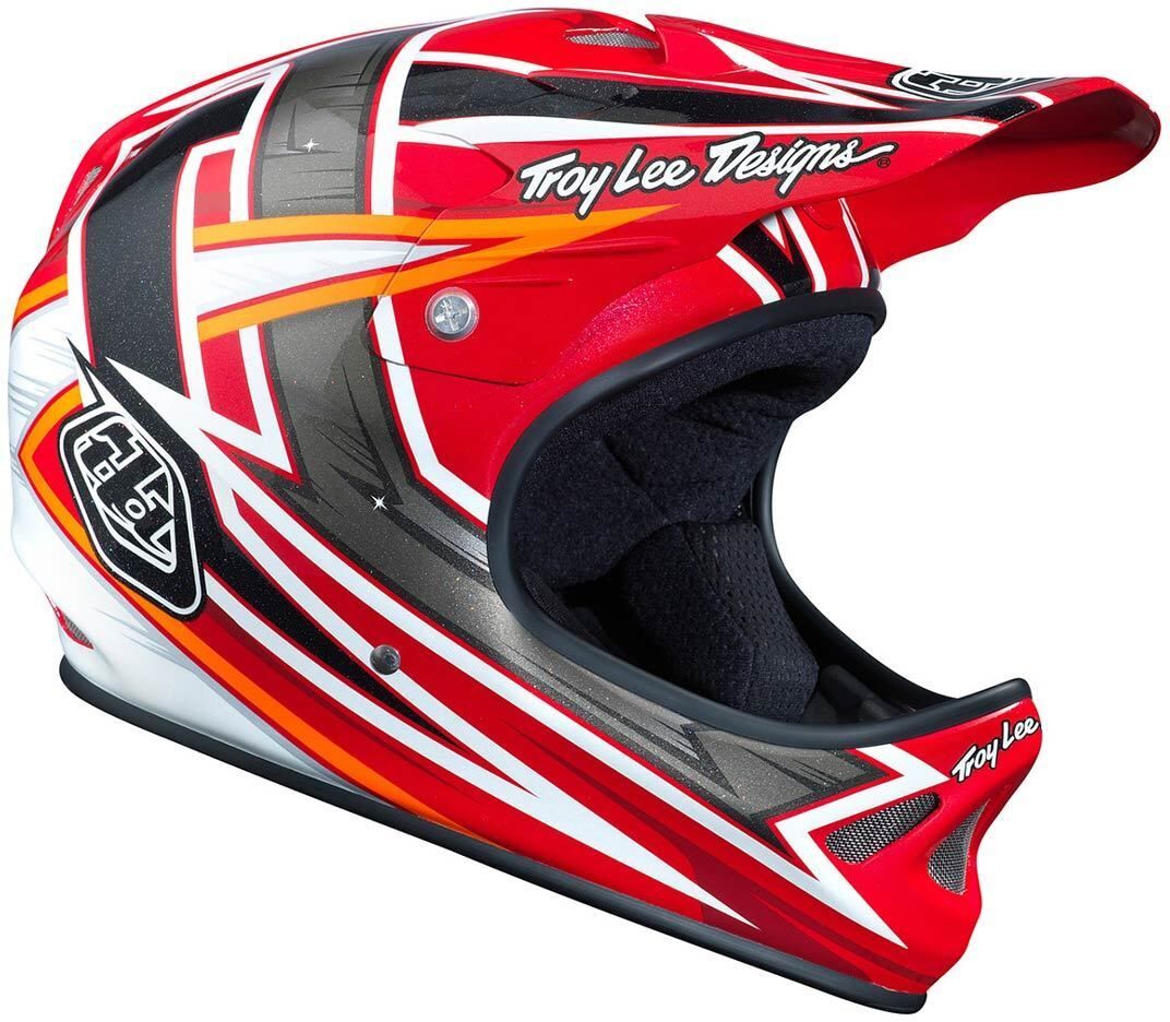 Troy Lee Designs D2 Proven Composite Downhill Helmet Kask Zjazdowyczerwony