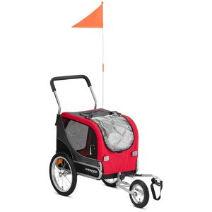 Uniprodo Cykelvagn för husdjur - 20 kg - Reflexer - Skydd