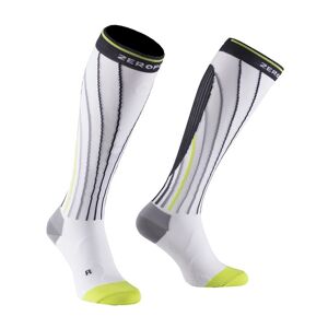 Zero Point Pro Race Compression Sock, Vit/Gul