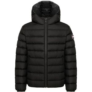 Colmar Semi-Glossy Down Jacket With Fixed Hood Junior, 10, BLACK-VULCAN