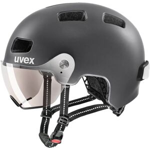 UVEX Rush Visor Cycling Helmet, Unisex (women / men), size M, Cycle helmet, Bike accessories