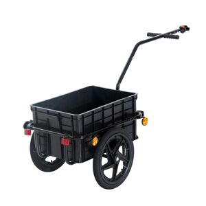 HOMCOM Foldable Bicycle Cargo Trailer With Waterproof Cover – 70L