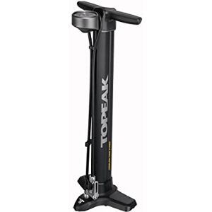 Topeak Joe Blow Twin Turbo High Volume Bicycle Floor Pump with Gauge, Black