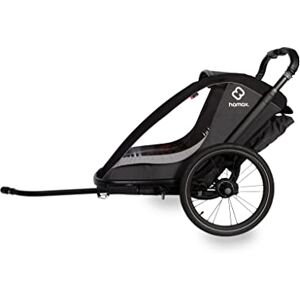 HAMAX Cocoon Child Bike Trailer: Grey/Black Single