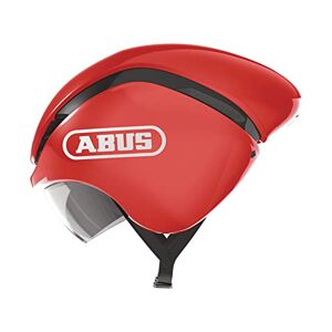 ABUS GameChanger TT Time Trial Helmet - Aerodynamic Cycling Helmet with Optimal Ventilation for Men and Women - red, Size M