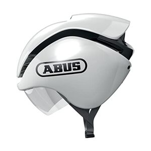 ABUS GameChanger Tri Bike Helmet - For Triathletes And Road Cyclists - Aerodynamics For Best Times - For Men And Women - White, Size M