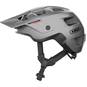 ABUS MTB Helmet MoDrop - robust bike helmet with good ventilation for mountain bikers - individual fit - unisex - silver, size L