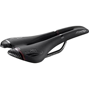 SANMARCO Selle San Marco - Aspide Open-Fit Carbon FX Narrow, Saddle for Performance Bikes, with a Curved Shape and a Narrow Seat, Carbon Rail - Black