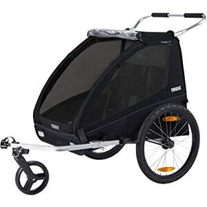 10101810 Thule, Coaster Xt, 2 Seater Bike Trailer, Black, U, Unisex-Adult