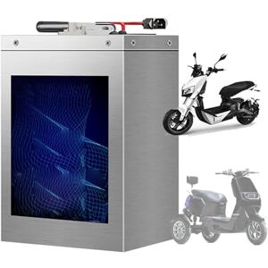 HJGHY 72V Motorcycle Battery 72V 27Ah 30Ah 31Ah 40Ah 50Ah Ebike Lithium Battery Pack LiFePO4 Battery for 0-3000W Moped Bicycle Tricycle Motor,72V,27Ah