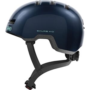 ABUS children's helmet Skurb Kid - robust bike helmet in skate style with room for a ponytail and various designs - for girls and boys - blue, size M