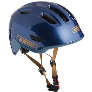 ABUS Smiley 3.0 ACE LED kids helmet - bike helmet with light - deep fit & room for a ponytail - for girls and boys - blue, size M