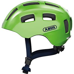 ABUS Youn-I 2.0 bike helmet - with light for children, teenagers and young adults - for girls and boys - green, size S