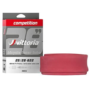 Vittoria Unisex's Inner Tube Competition Latex 700 x 25/28 RVC, Presta 48mm, 700x25-28c, TUV1TA00002