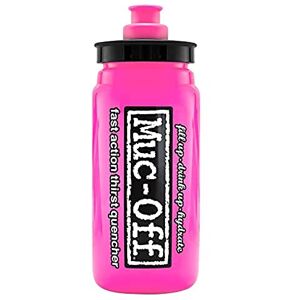 Muc-Off Muc Off Elite Fly Pink Water Bottle, 550ml - BPA Free Sports Water Bottle with Ergonomic Cap - Water Bottles for Cycling, Gym, Running, Football