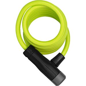 ABUS Spiral Cable Lock Star 4508K/150 - Bicycle Lock Made of 8 mm Thick Spiral Cable - ABUS Security Level 2 - Green