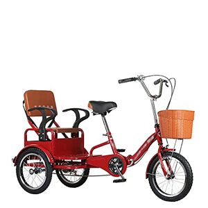 HMFMWYFI Tricycle for Adults, 16in Adult Bicycle High Carbon Steel Frame Adult Tricycle With Rear Seat Cruise Trike For Recreation Shopping Picnics Exercise