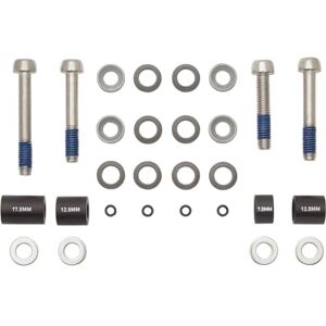 Avid Post Spacer Set Stainless Caliper Mounting Bolts (CPS and Standard), 20 S (Front 180/Rear 160), Black / Black