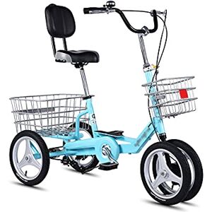 Generic Tricycle for Adults, Adult Tricycle High Carbon Steel Frame Adult Bicycle With Shopping Basket For Recreation Shopping Picnics Exercise Men's Women's