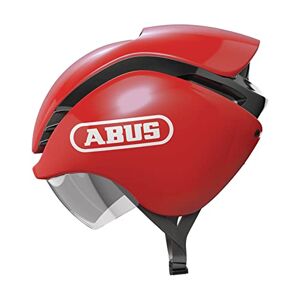 Rennradhelm ABUS "GAMECHANGER Tri" Helme Gr. L Kopfumfang: 58 cm - 61 cm, rot Zubehör Schutzbekleidung