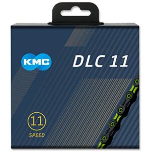 KMC Unisex's DLC 11 Speed Chain, Black/Green, 118 Links